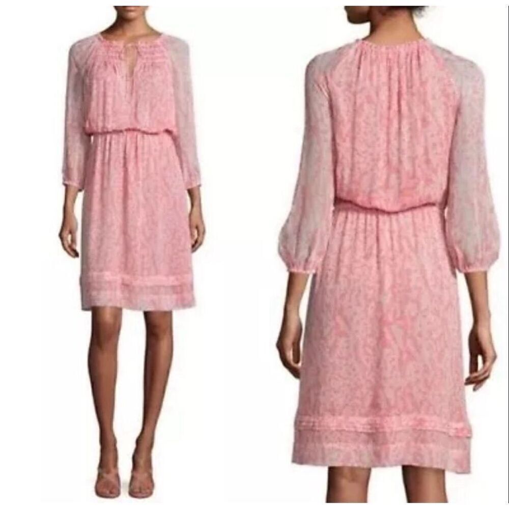 Diane Von Furstenberg Parry Silk Midi Pink Dress pink 4